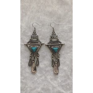 Turquoise Drop Down Earrings